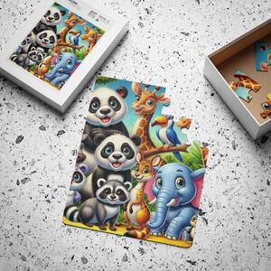 Kids Animal Jigsaw Puzzle - 30-Piece Fun & Colorful Toy for Learning and Play